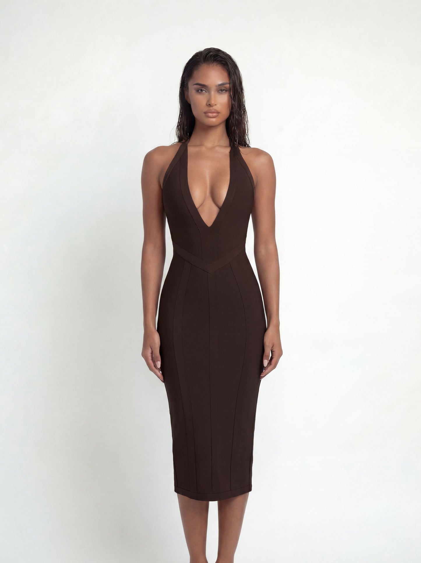 Eden Dress Chocolate
