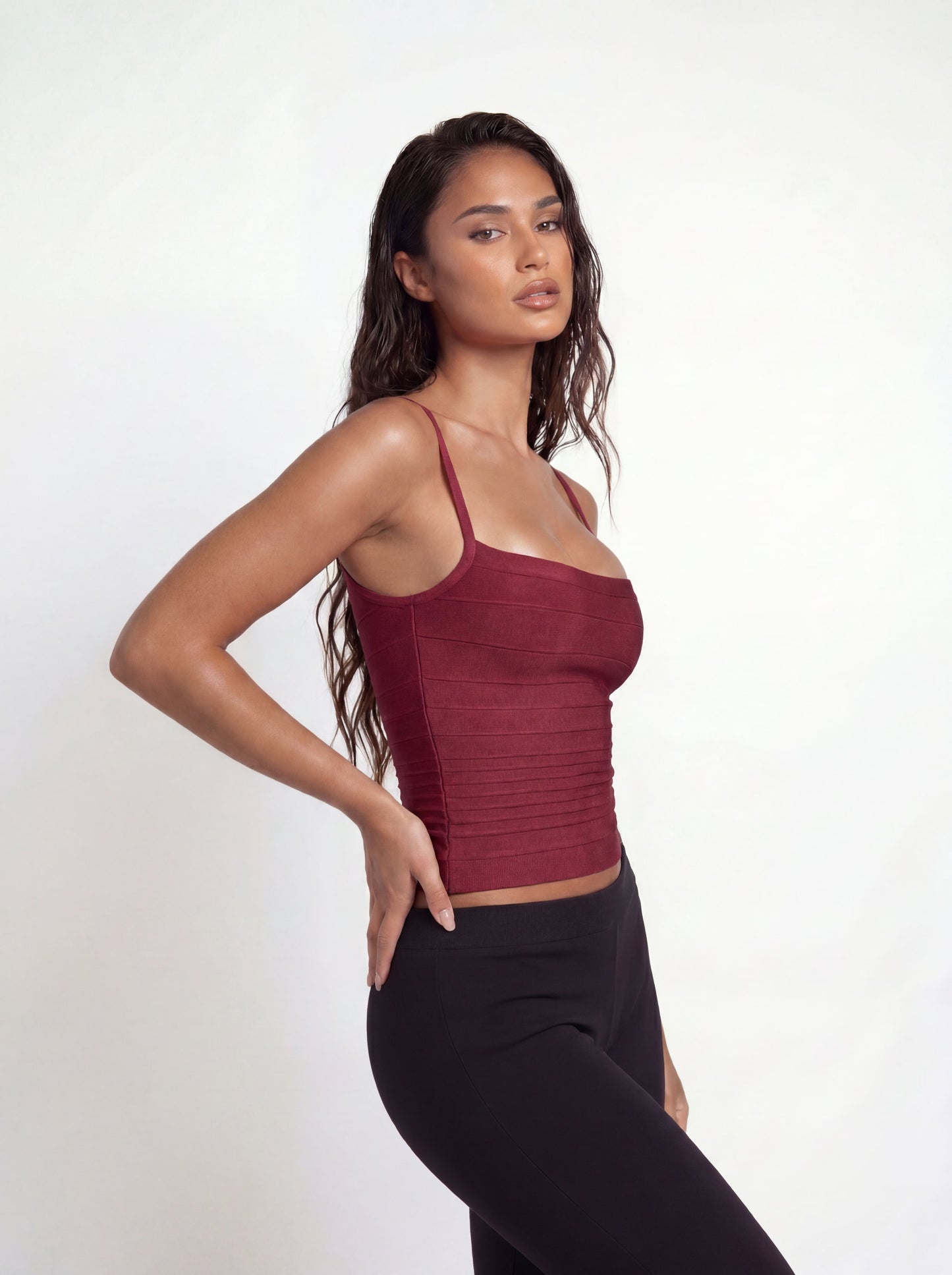 Ava Top Burgundy