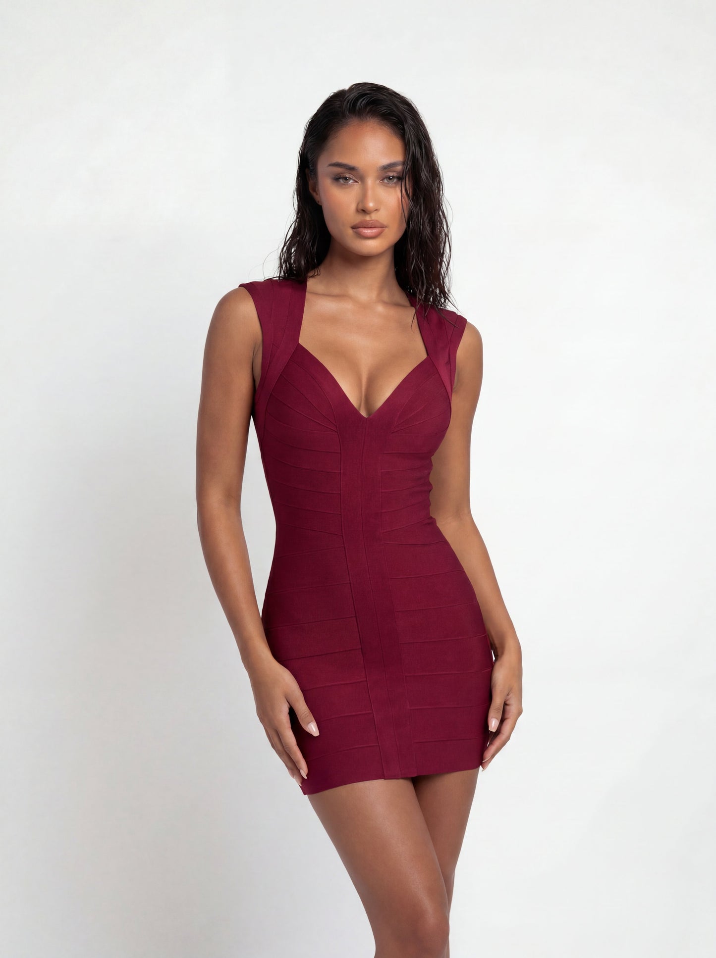 Nova Dress Burgundy